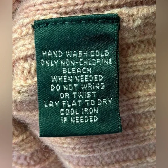 Lauren Jean Company Vtg Lambwool Heavyweight Knitted Sweater Women’s Size Large - Picture 12 of 13